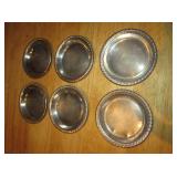 6 - 3" Sterling Silver Coasters - Hallmarked