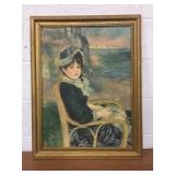 Framed Vintage Textured Print - 21" x 27.5"