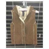 Jones NY Faux Leather Vest w/ Hood - Size S