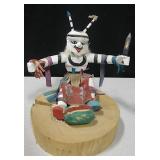 Navajo Laura Yazzie 8" Tall Clown Kachina