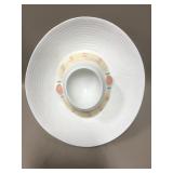 Vtg Treasure Craft Ceramic Hat Chip & Dip Bowl