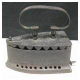 Antique Coal Fire Clothes Iron - 7.5" Long