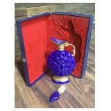 Vintage JIm Beam Cobalt Blue Decanter / Bottle