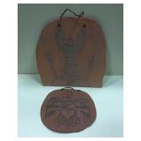 2 Pieces OF Native Clay Thunderbird Art