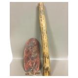 Native Style Lot  - 19" Rainstick & Ceramic Decor