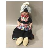 Vintage  Dutch Girl Doll w/ Traditional Clothes