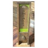 Vintage 70s Wood & Glass Gumball Dispenser