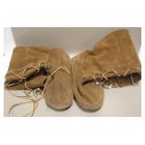 Gently Used Full Leg Moccasins Size 10