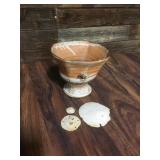 Stoneware Planter Dish W/ Sand Dollars