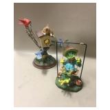Resin Swinging Frog & Bradford Wake Up Call