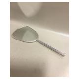 12"  Vtg Handheld Vanity Mirror w/ Celluloid Back