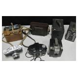 8 Vtg Cameras - 4 Brownie, Zeiss Ikon, Argus, etc