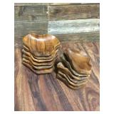 Lot Of Various Monkey Wood Dishes