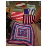 7 - 35" x 26" Project LInus Hand Made Afghans