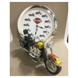 Harley Davidson Clock  & Telephone - Untested