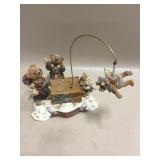 Boyds Bears Resin Music Box - The Flying Lesson