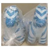 2 Pc Rumple Quilt Skin Zebra