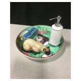 Vintage Eye Cup, Ceramic Cat, Platter & More