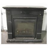 Black Electric Fireplace Works