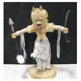 Navajo Bernice Yazzie 23" Tall Wolf Kachina