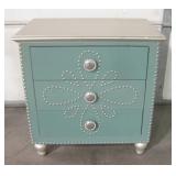 Woodworth Teal Small Decorated Girls NightStand