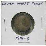 Lincoln Wheat Penny 1914-S
