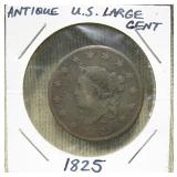 Antique US Large Cent 1825