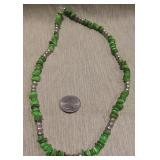 SW Sterling Green Mother of Pearl Necklace
