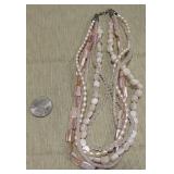 SS 5 Strand Pearl Necklace 84 grams