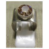 Gertrude Zachary Sterling Silver Citrine Ring