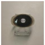 Vintage 10KT Gold & Black Onyx Ring