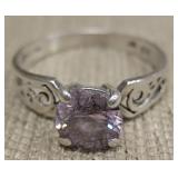 Sterling Silver & Amethyst Ring