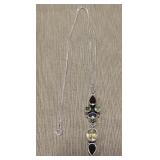 Peridot, Citrine, Aquamarine S/S Necklace