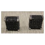 Sterling Silver Moissanite Diamond Earrings