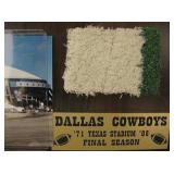 Dallas Cowboys Texas Stadium Field Turf Plaque