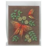 Vintage Thread & Tack Butterfly Art - 16" x 20"
