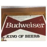 13.5" x 10.5" Framed Budweiser Mirror