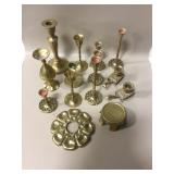 Box LOt OF MIXed Brass Decorative Items