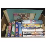 Box Of VHS Tapes & More - Some Disney