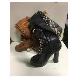 Lot Of 2 Pairs Of  Womans Gogo Boots