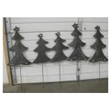48" To 54" Tall w/ Stakes Metal Christmas Trees