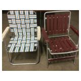 Set OF 2 Vintage Aluminum Patio Chairs
