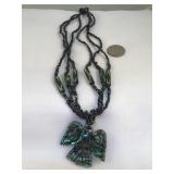 Beaded Abalone  Costume Jewelry Set