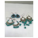 3 sets of Beaded Earrings