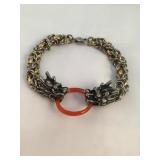 StainlesS Gold Filled Dragon Bracelet