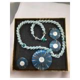Blue Shell Jewelry Set