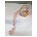 Beaded Rose Quartz Costume Jewelry Set