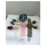 lot of 9 Beaded Costume Jewelry items