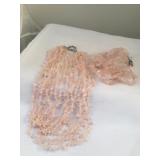 Beaded Rose Quartz Costume Jewelry Set