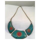 BrasS Multicolor Necklace